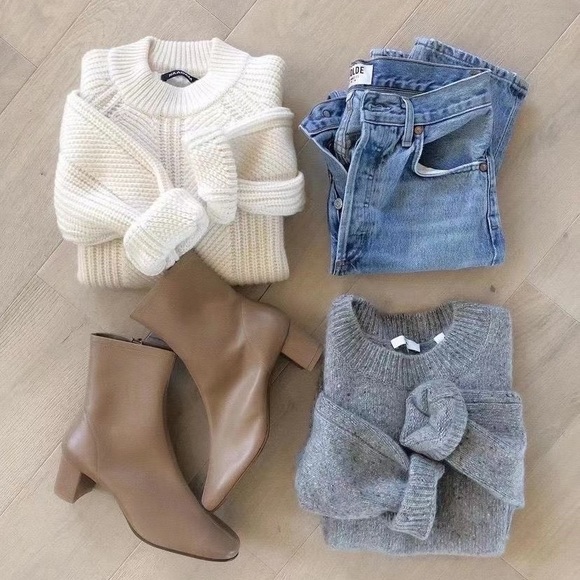 By Far Sofia Ankle Boots in Nude - Picture 3 of 3